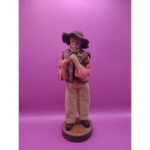 Vintage Santons De Provence Old Man With Bottle Doll Figure Terra Cotta Clay‎